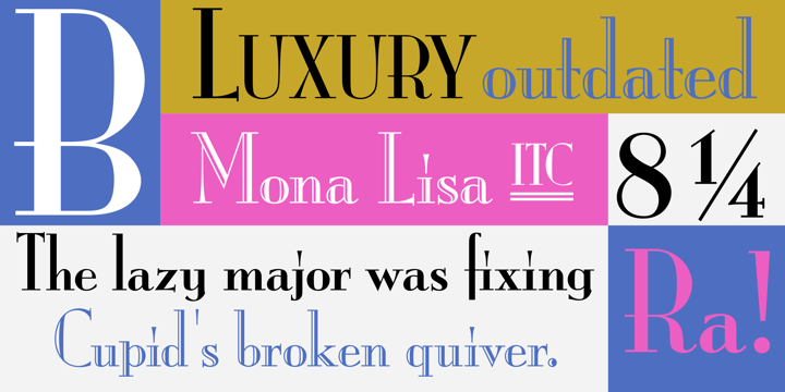 Beispiel einer ITC Mona Lisa Recut-Schriftart