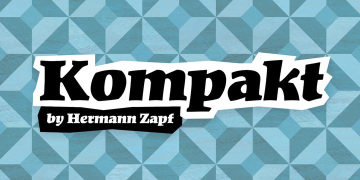 Beispiel einer Kompakt-Schriftart