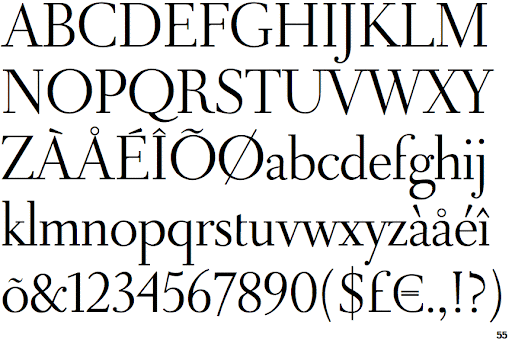 Beispiel einer Linotype Decoration Pi-Schriftart
