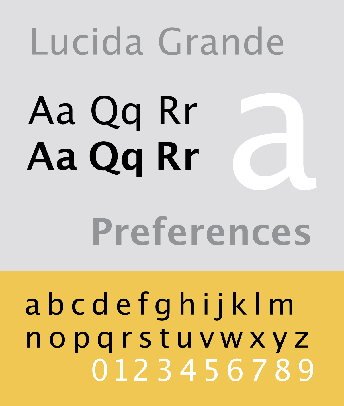 Beispiel einer Lucida Sans-Schriftart