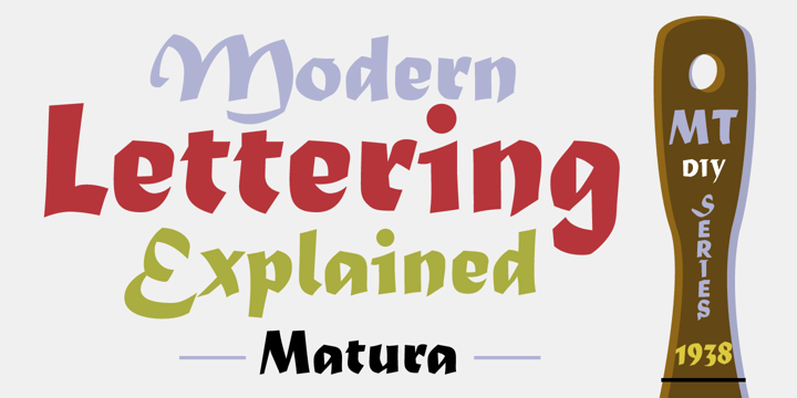 Beispiel einer Matura-Schriftart