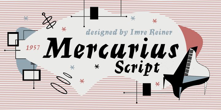 Beispiel einer Mercurius-Schriftart