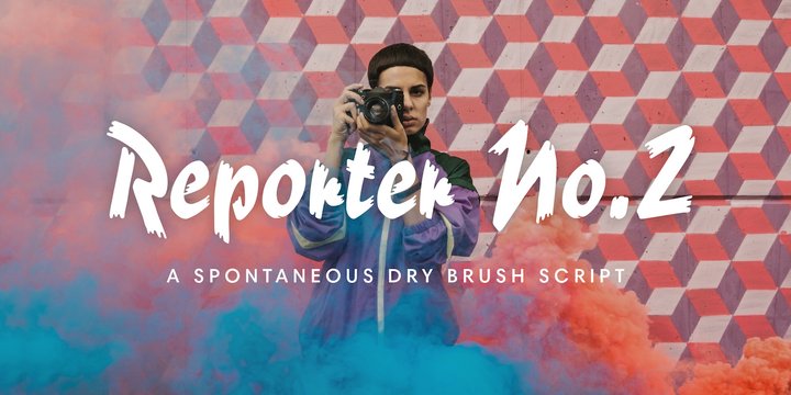 Beispiel einer Reporter-Schriftart