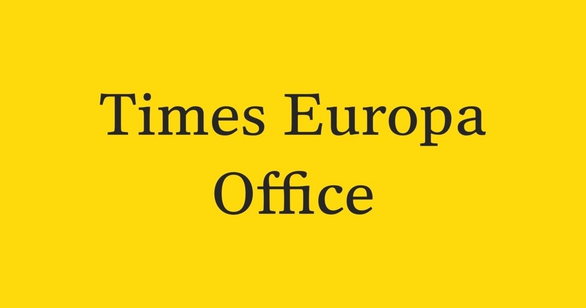 Beispiel einer Times Europa-Schriftart