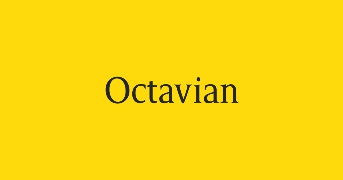 Beispiel einer Octavian-Schriftart