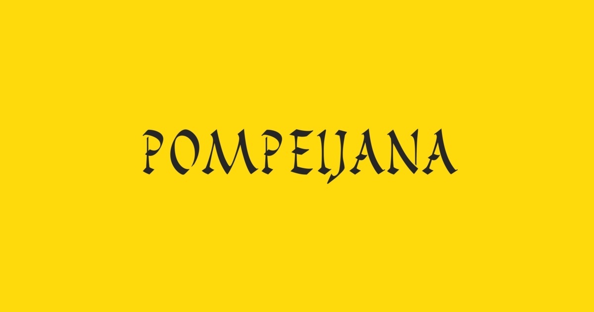 Beispiel einer Pompeijana-Schriftart