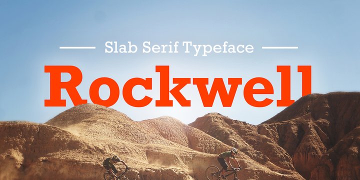 Beispiel einer Rockwell-Schriftart