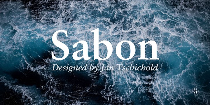 Beispiel einer Sabon-Schriftart