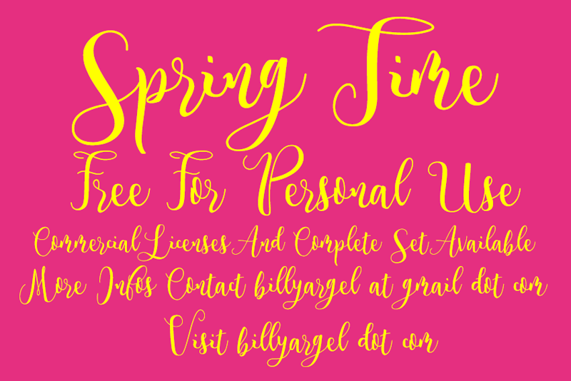 Beispiel einer Spring Regular-Schriftart