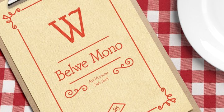 Beispiel einer Belwe Mono-Schriftart