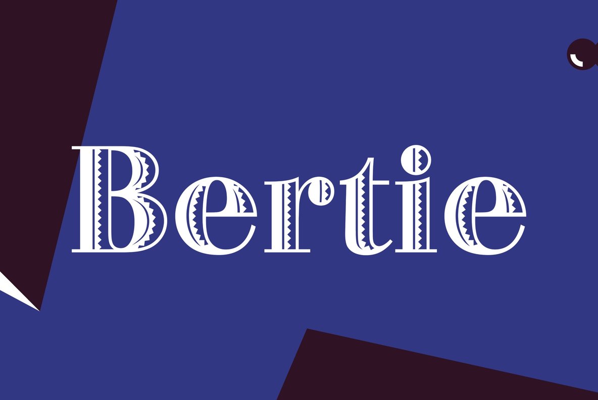 Beispiel einer Bertie-Schriftart