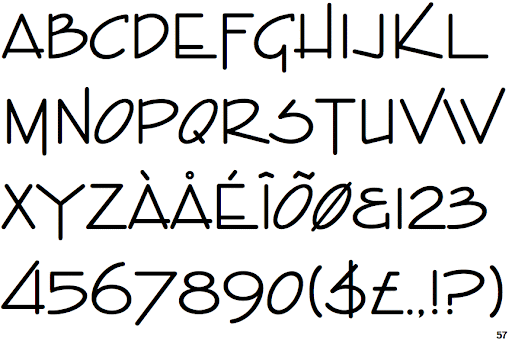 Beispiel einer Enviro-Schriftart