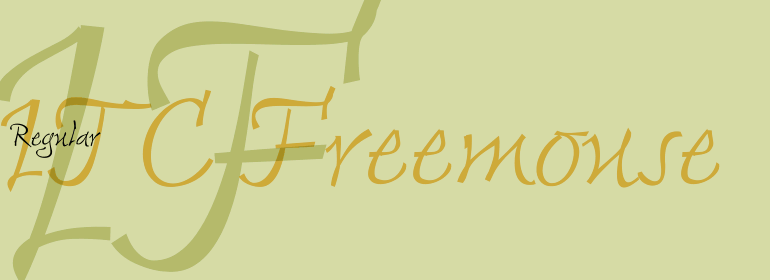 Beispiel einer Freemouse ITC-Schriftart