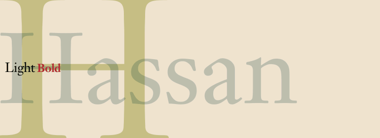 Beispiel einer Hassan Bold Latin Figures-Schriftart