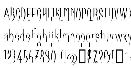 Beispiel einer Linotype Flamingo-Schriftart