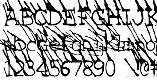 Beispiel einer Linotype Grassy-Schriftart