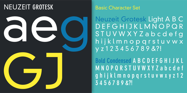 Beispiel einer DIN Neuzeit Grotesk Bold-Schriftart