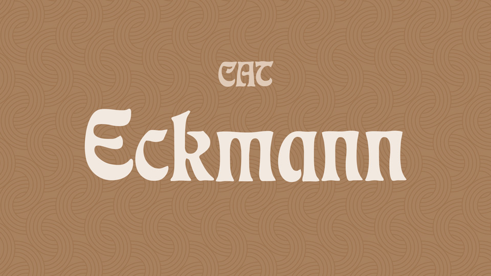 Beispiel einer Eckmann-Schriftart