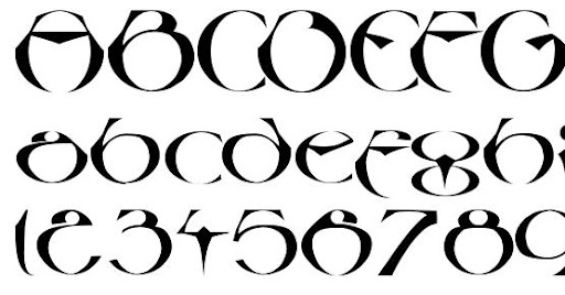 Beispiel einer Linotype Besque-Schriftart