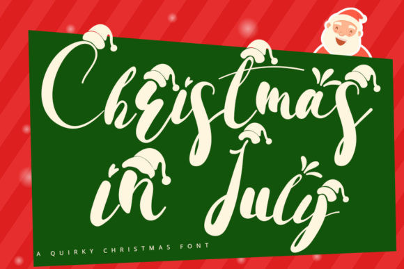 Beispiel einer Christmas In July-Schriftart