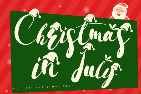 Beispiel einer Christmas In July Regular-Schriftart