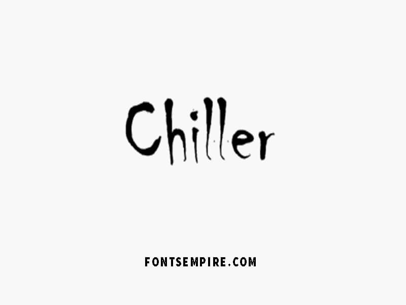 Beispiel einer Chiller Regular-Schriftart