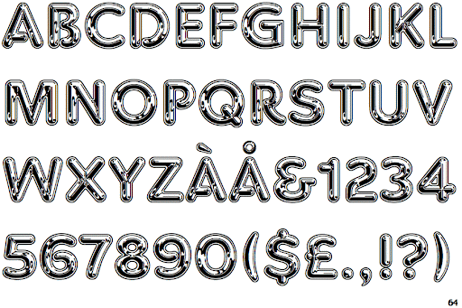 Beispiel einer Chromium One Regular-Schriftart