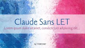 Beispiel einer Claude Sans-Schriftart