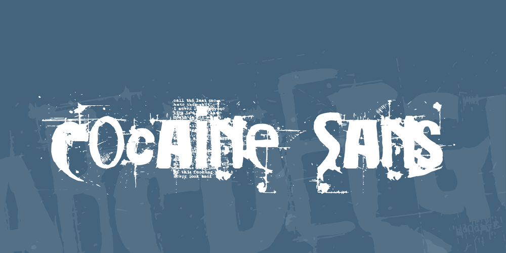 Beispiel einer Cocaine Sans Regular-Schriftart