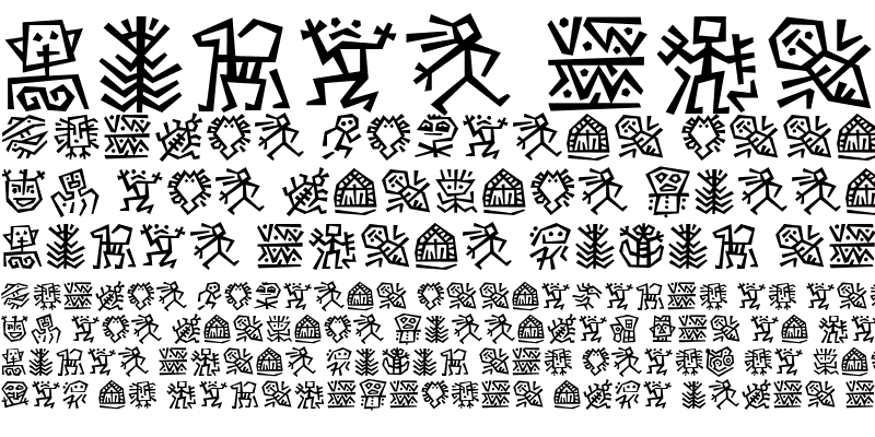Beispiel einer Ancestor ITC-Schriftart