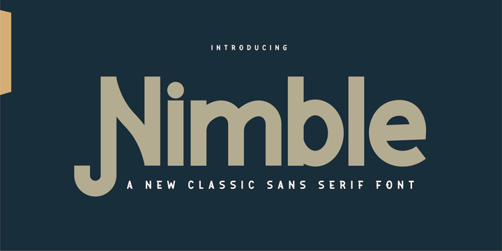 Beispiel einer Nimble-Schriftart