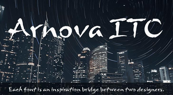 Beispiel einer Arnova ITC-Schriftart