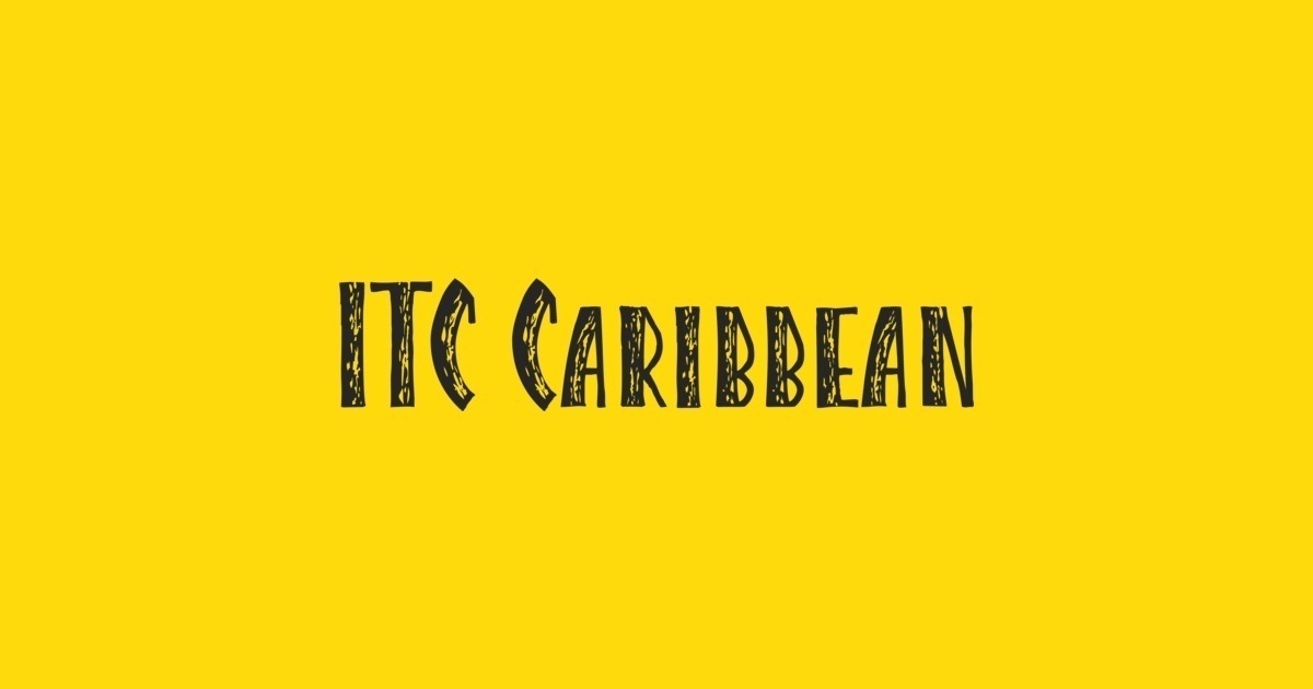 Beispiel einer Caribbean ITC-Schriftart