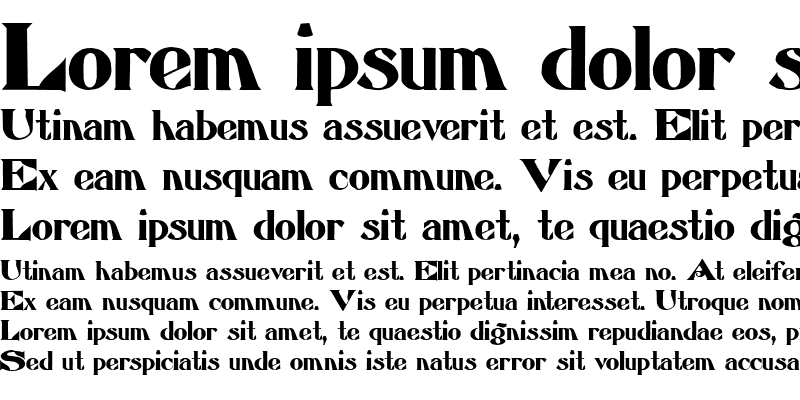 Beispiel einer Atkinson Eccentric-Schriftart