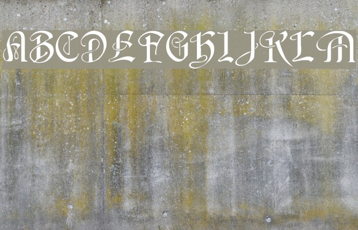 Beispiel einer Averoigne-Schriftart