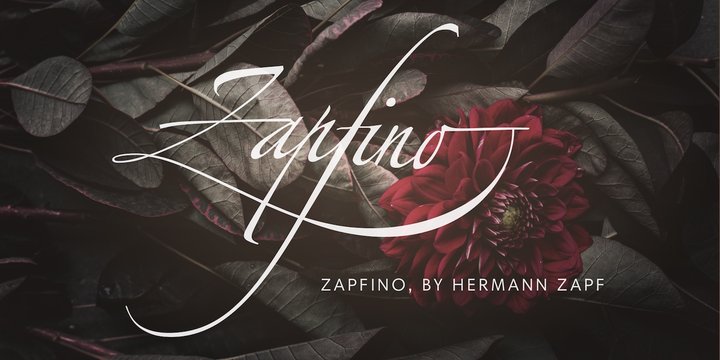 Beispiel einer Linotype Zapfino-Schriftart