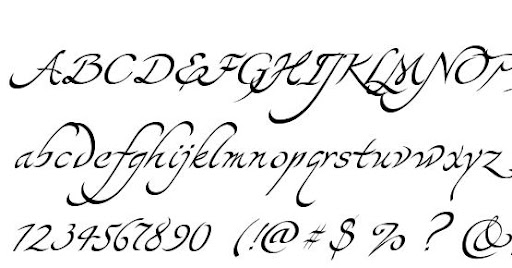 Beispiel einer Yevida-Schriftart