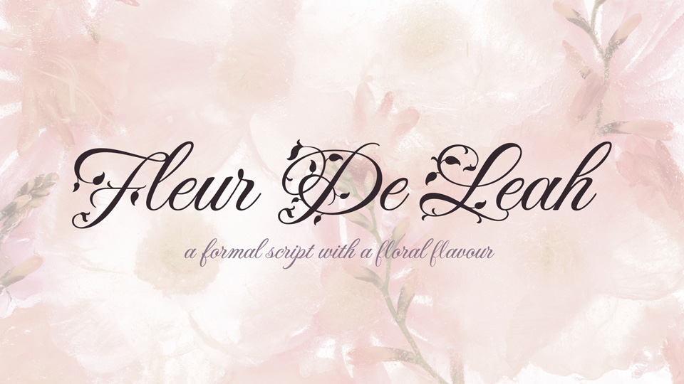 Beispiel einer Fleur De Leah-Schriftart