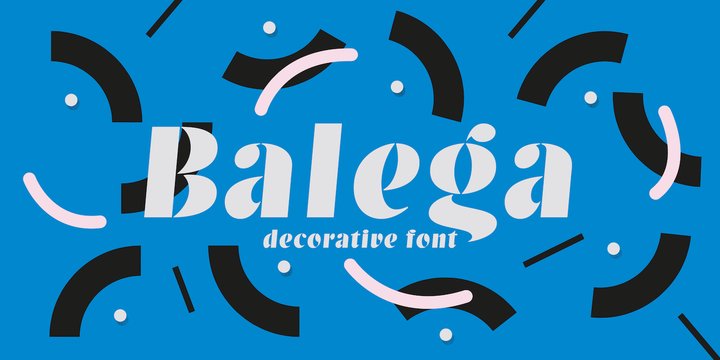 Beispiel einer Balega-Schriftart