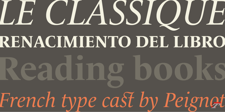 Beispiel einer Le Monde Livre Italic Os F-Schriftart