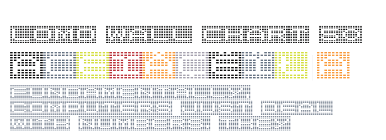 Beispiel einer Lomo Wall Chart Strip 50-Schriftart