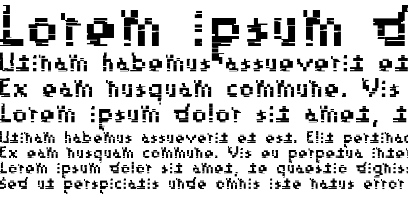 Beispiel einer Bizu-Schriftart