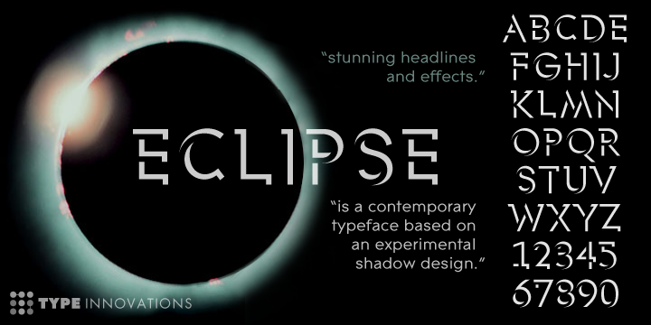 Beispiel einer Eclipse-Schriftart