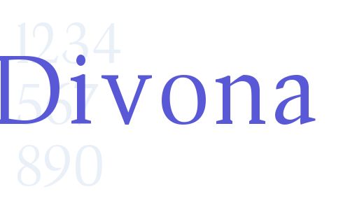 Beispiel einer Divona-Schriftart