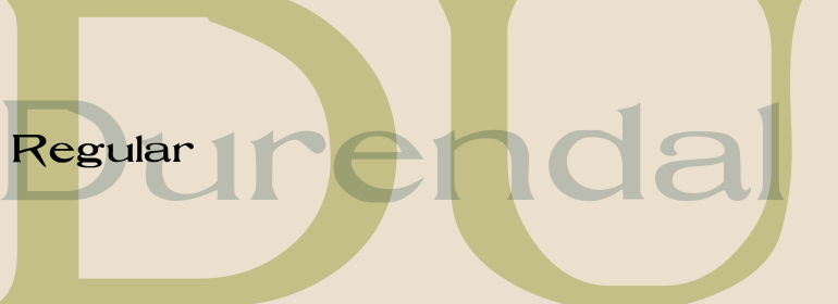 Beispiel einer Durendal-Schriftart