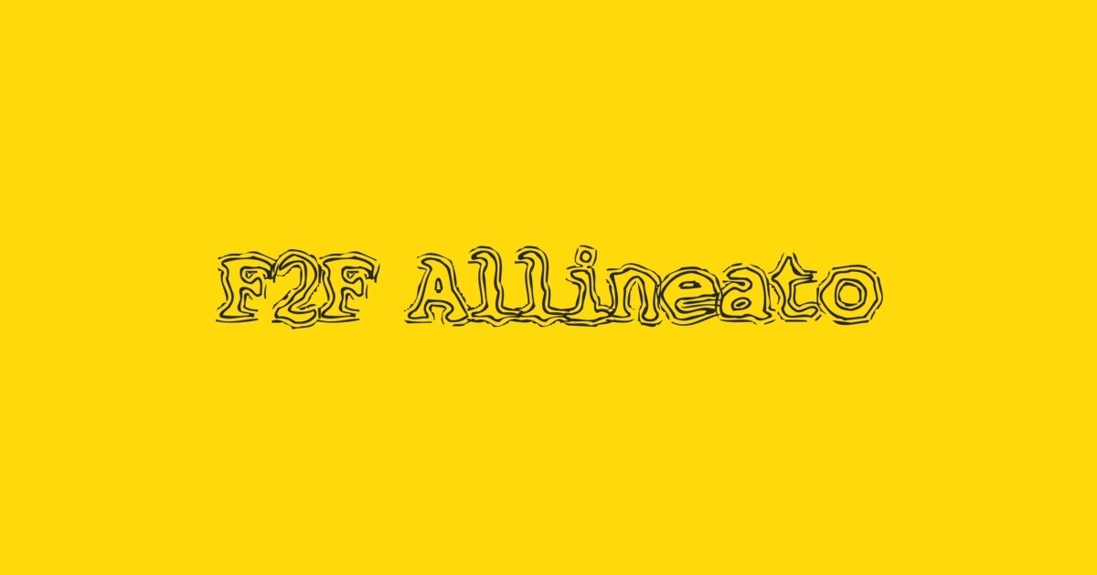 Beispiel einer F2F Allineato Regular-Schriftart