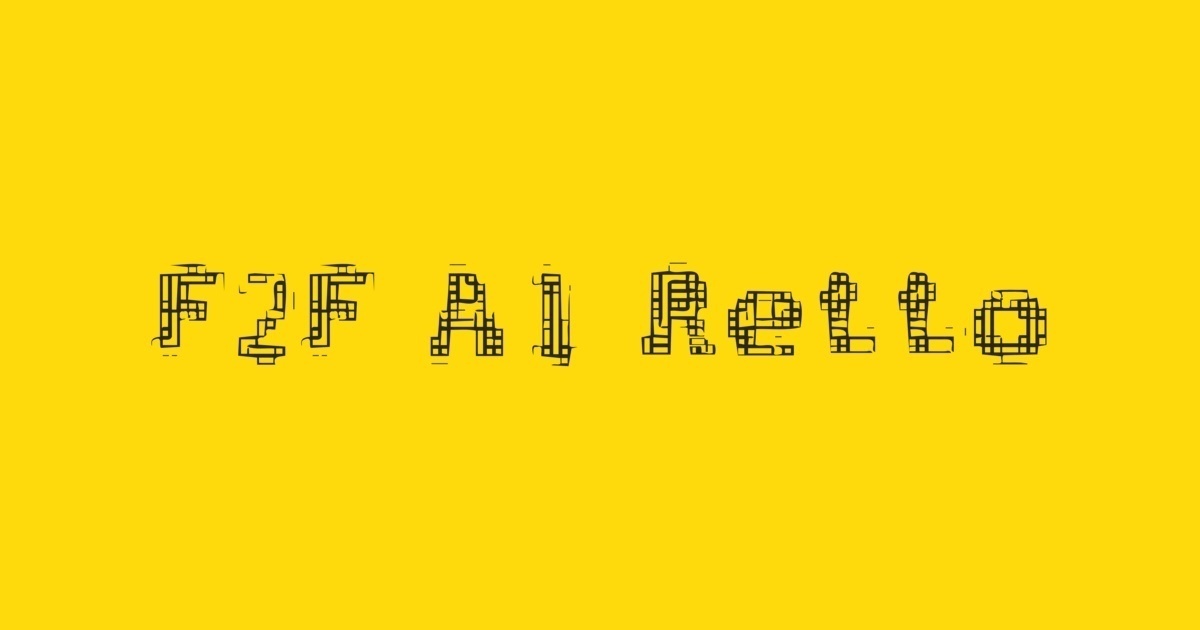 Beispiel einer F2F Al Retto Regular-Schriftart