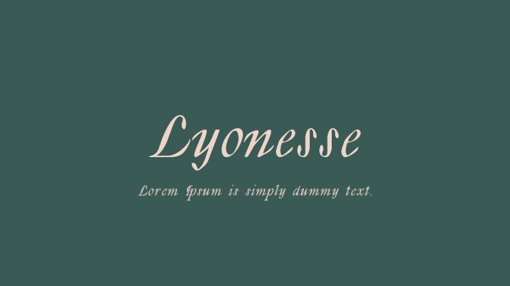 Beispiel einer Lyonesse-Schriftart