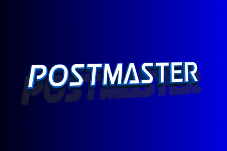 Beispiel einer Postmaster Regular-Schriftart