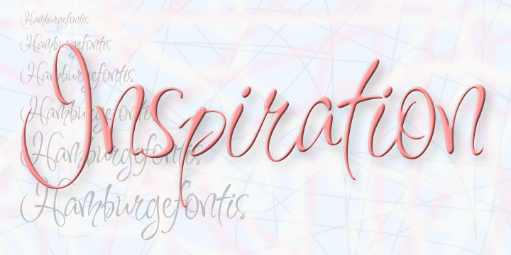 Beispiel einer Inspiration Regular-Schriftart